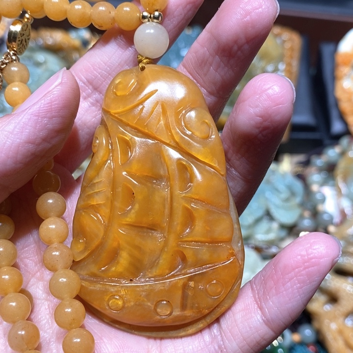 岫玉毛衣链未镶嵌