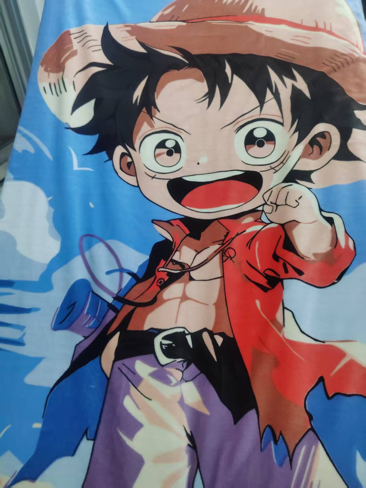 牛奶绒被套 路飞