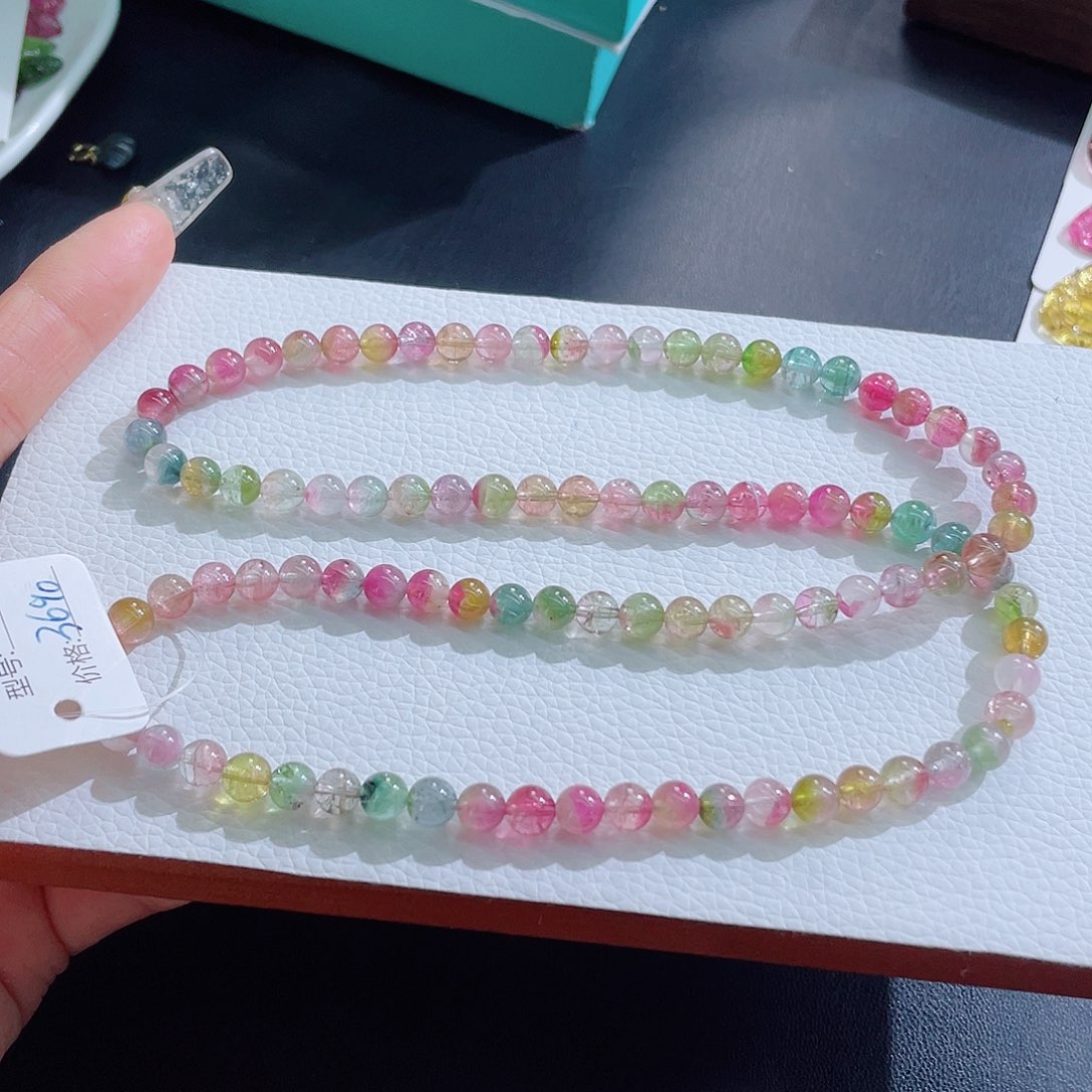 碧玺手链未镶嵌6mm左右