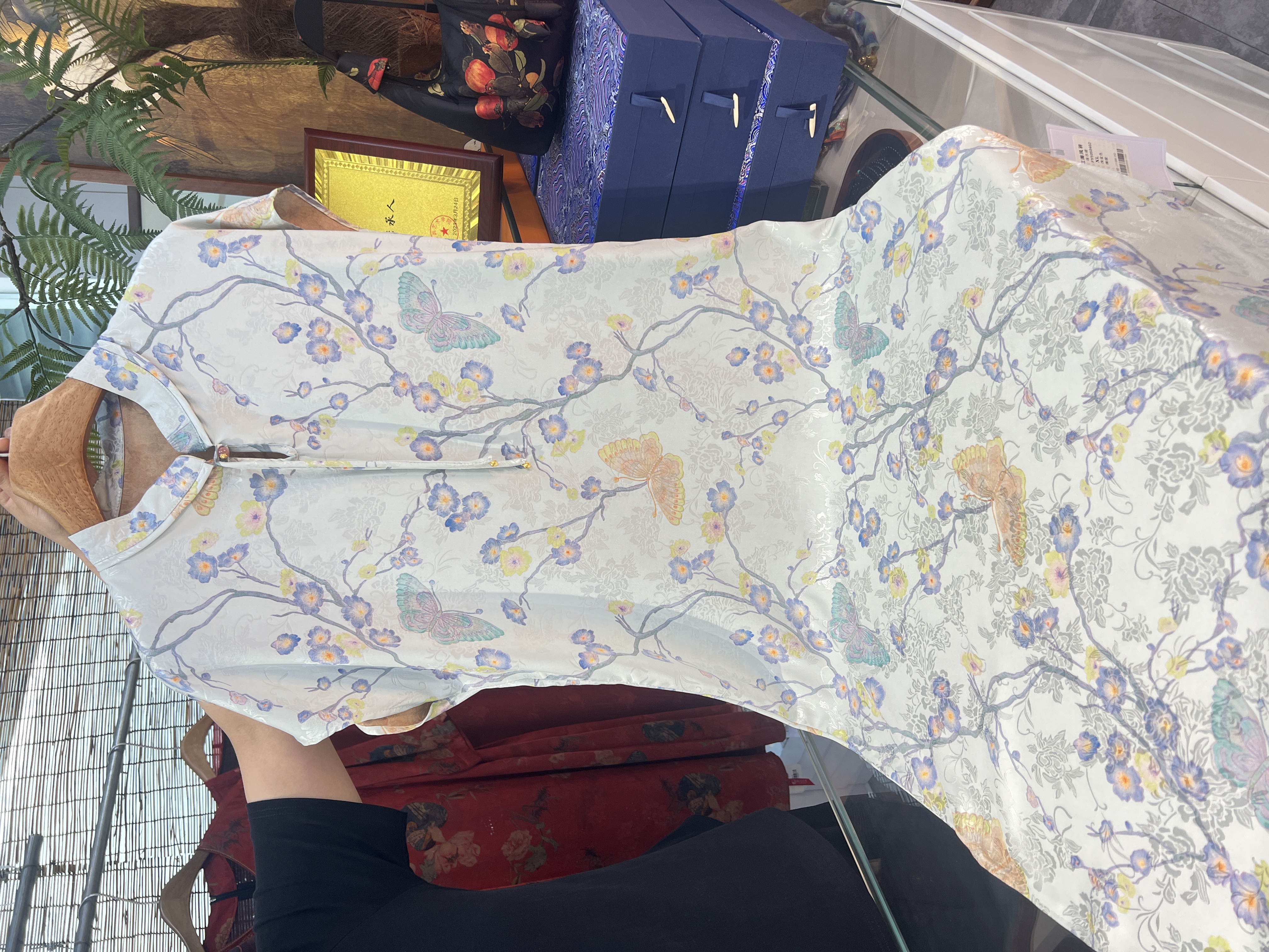 新中式国风气质流苏显瘦提花连衣裙女FY5050402