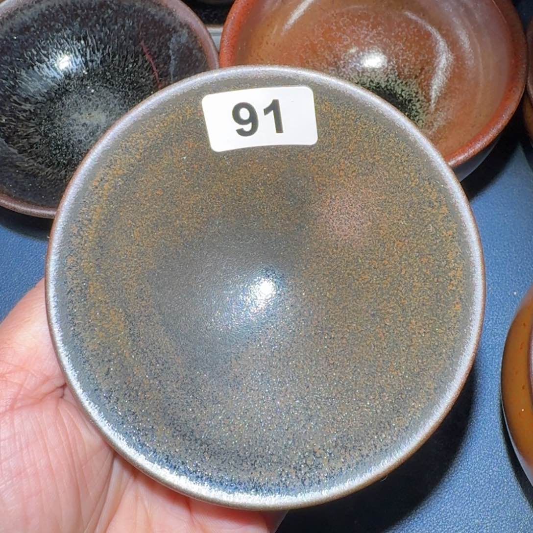 小雨茶盏，手工的柴烧