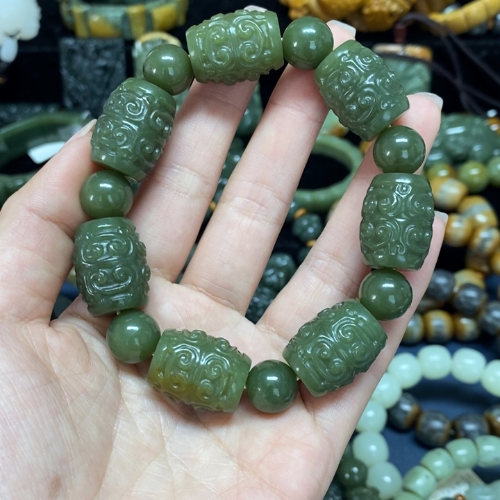 和田玉珠宝奇石未镶嵌笑**湖