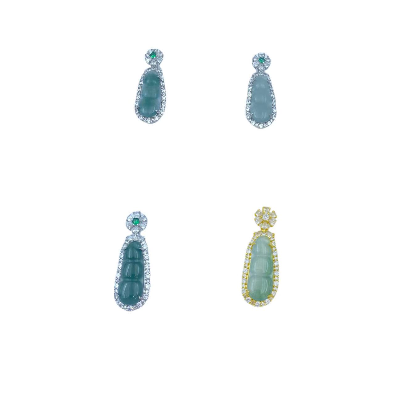 翡翠轻奢福豆吊坠F968X合金多样性只发一件