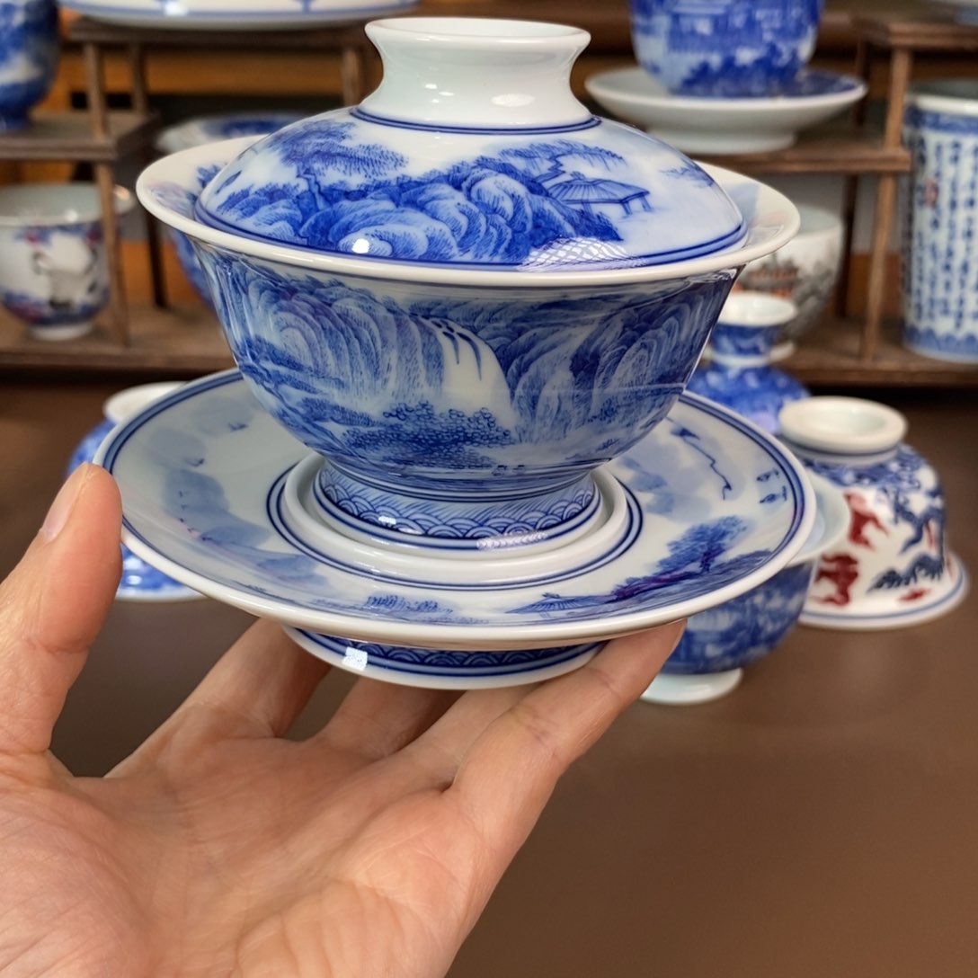 玉*.景德镇陶瓷手工手绘