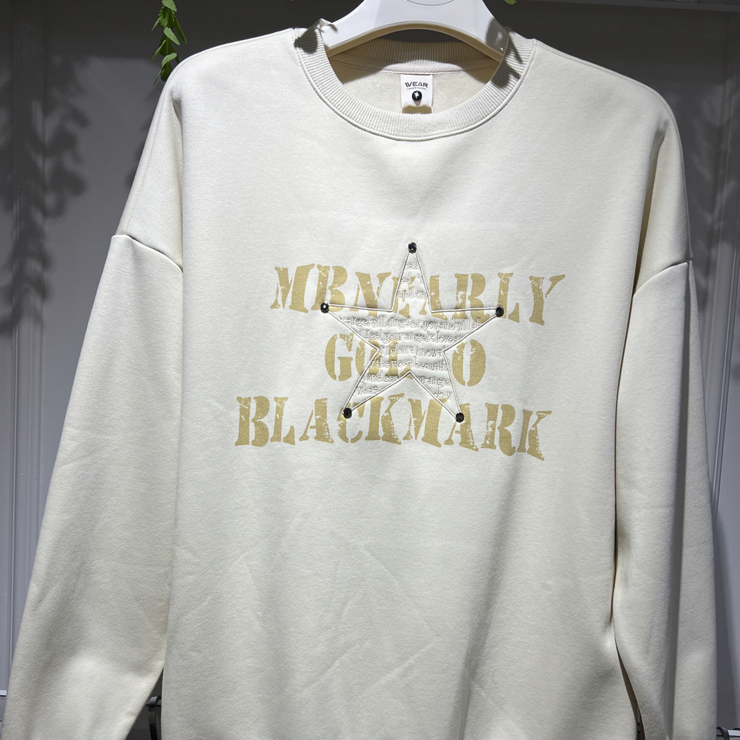 7053 男士加绒卫衣圆领