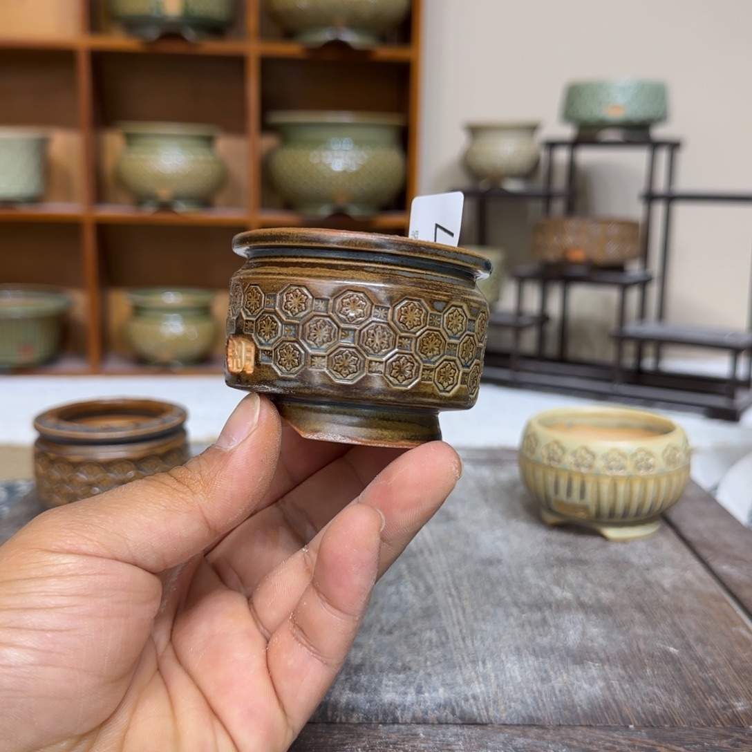 手工花盆 017 内口口径 4.5 cm 