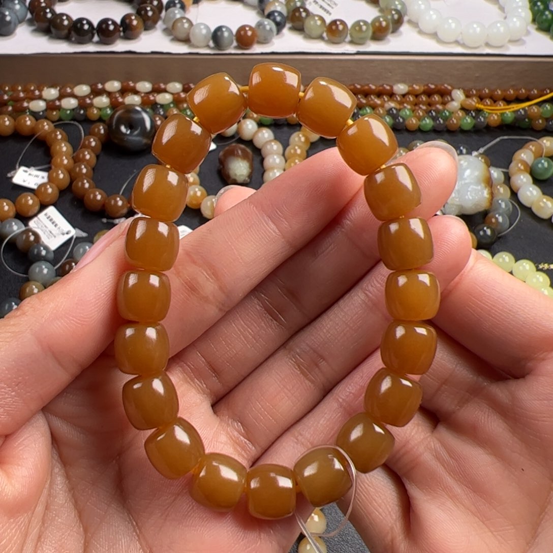 和田玉手链未镶嵌小*脸