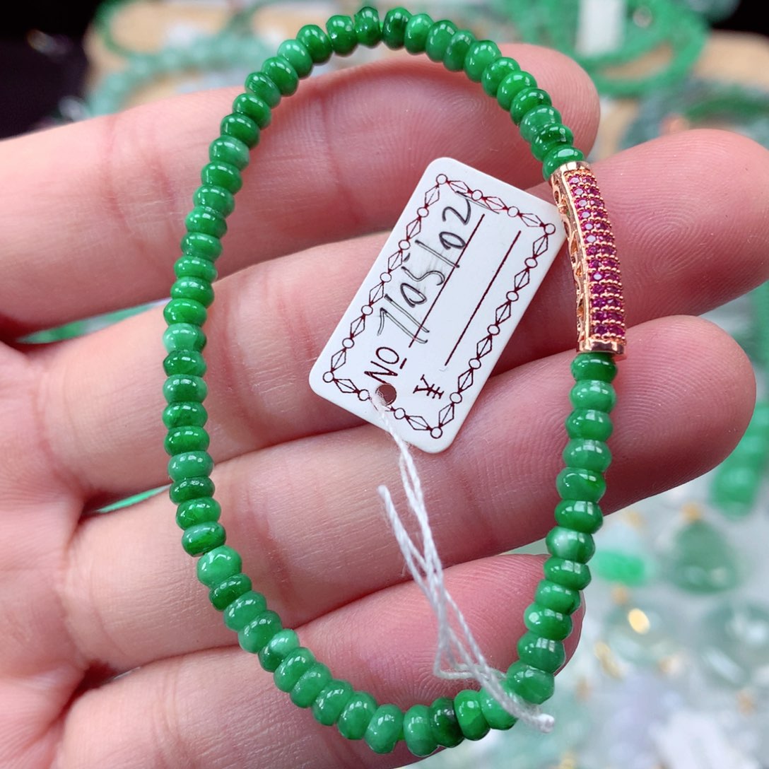 翡翠手链未镶嵌翡翠手串