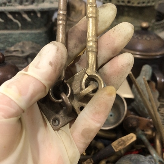 米***兔闪电购铜摆件工艺品