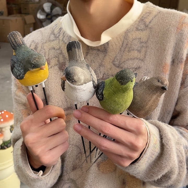 树脂样品样品样品小鸟花插