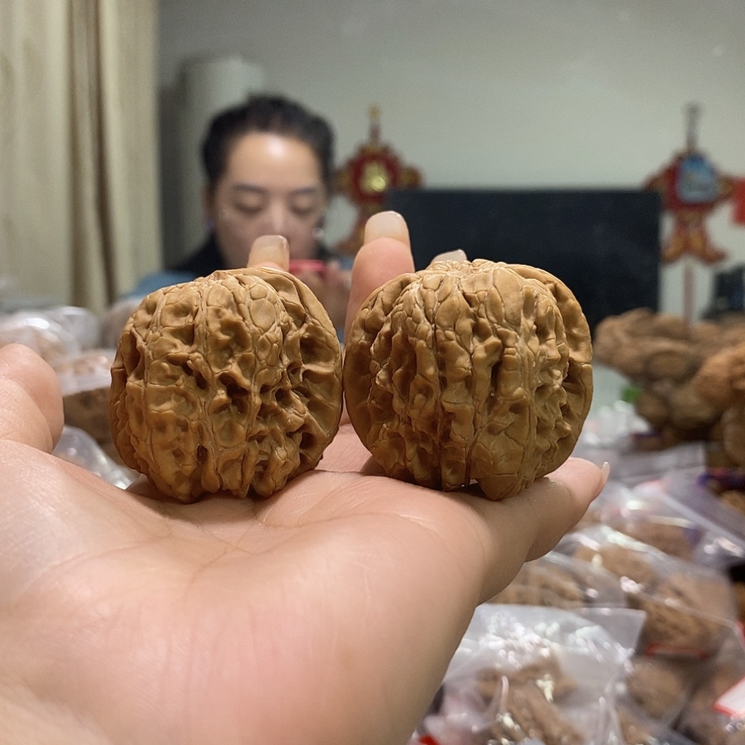 把件文玩核桃42门墩有修
