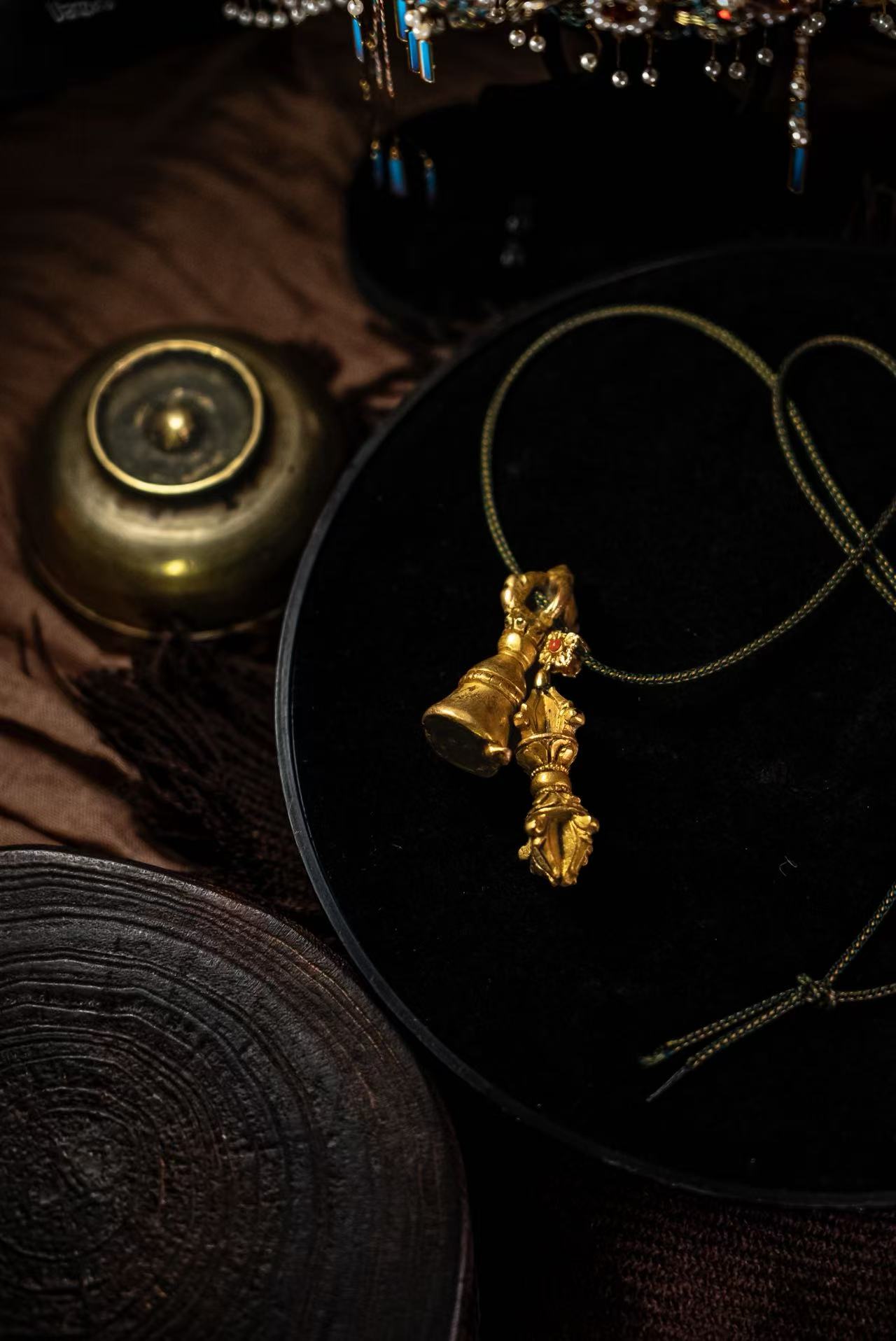 金刚杵铃配饰项链吊坠