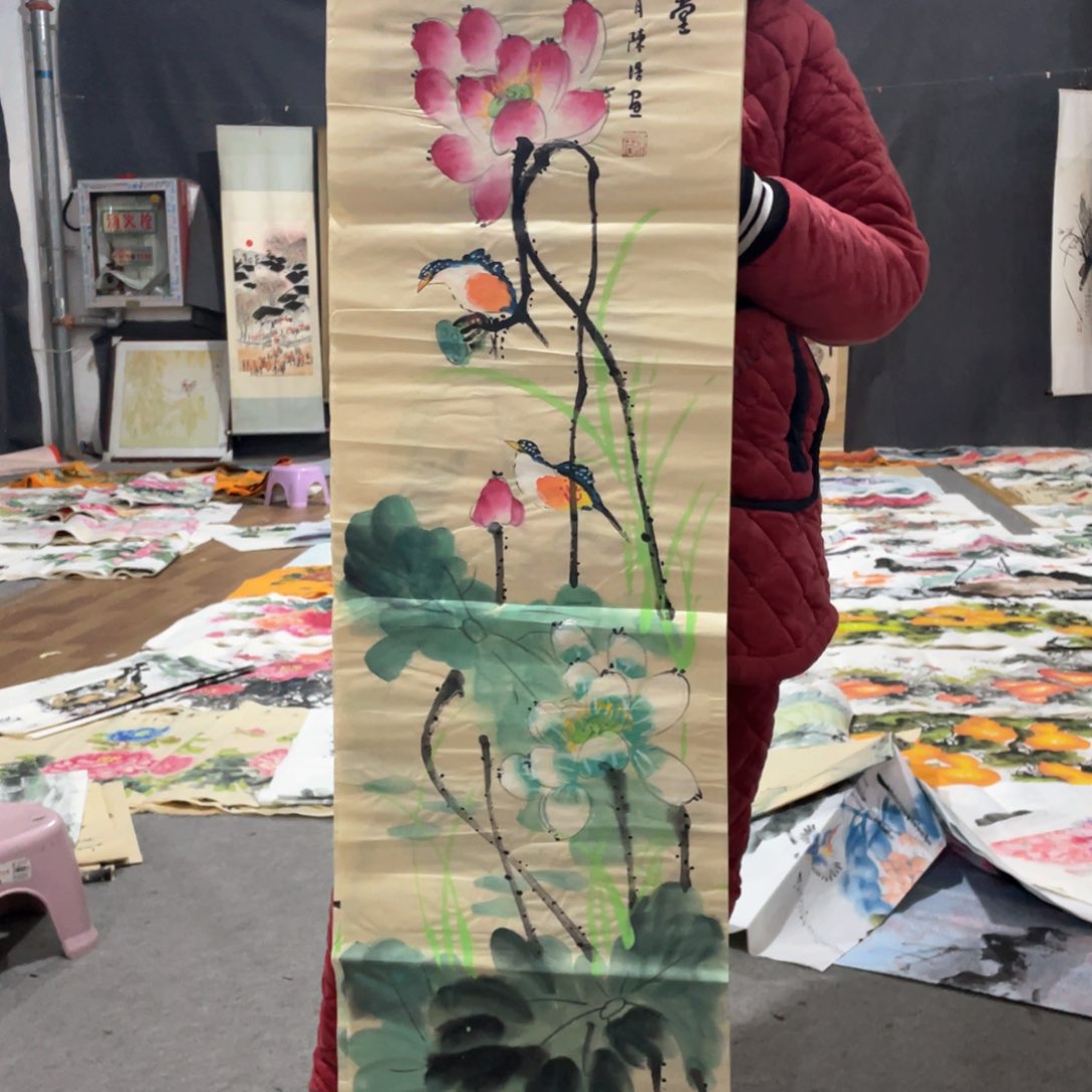 国画国画作品画心一张