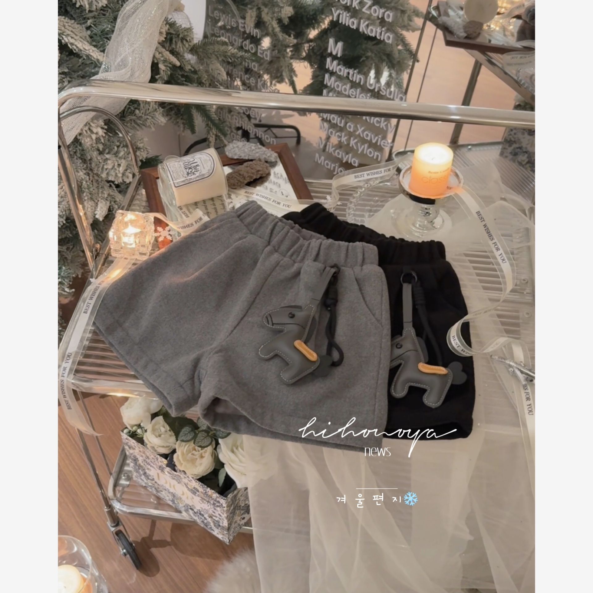 【毛呢短裤】七Hihoniy~2025冬季亲子毛呢高级显瘦920g加绒短裤