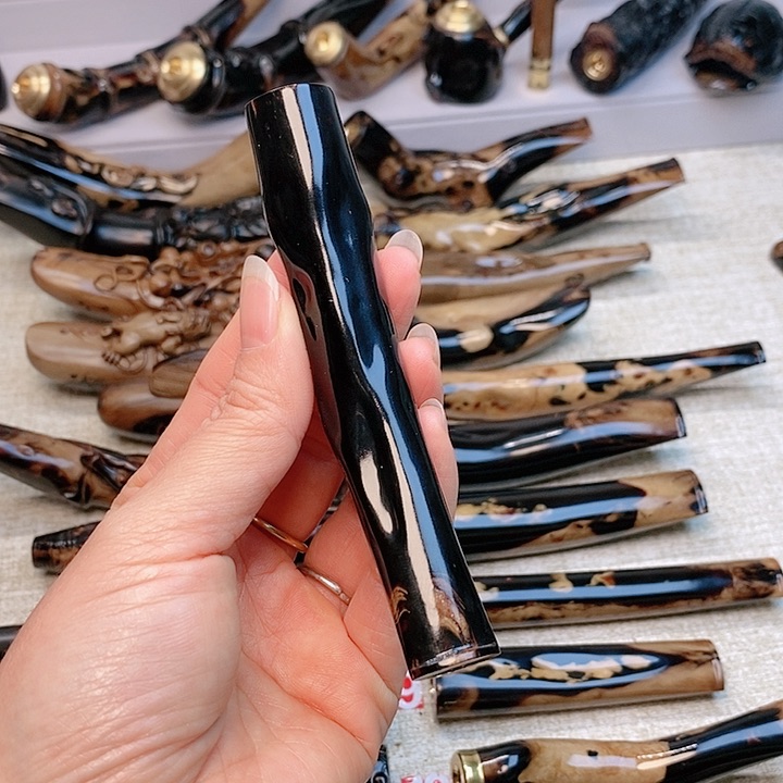 香榧木老*柳木烟嘴光面