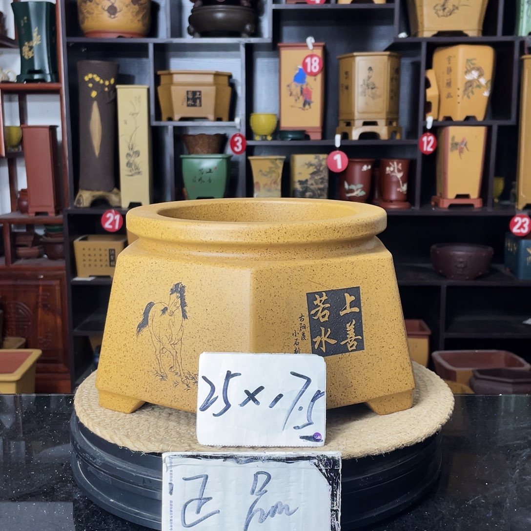 紫砂D-婉秋紫砂花盆