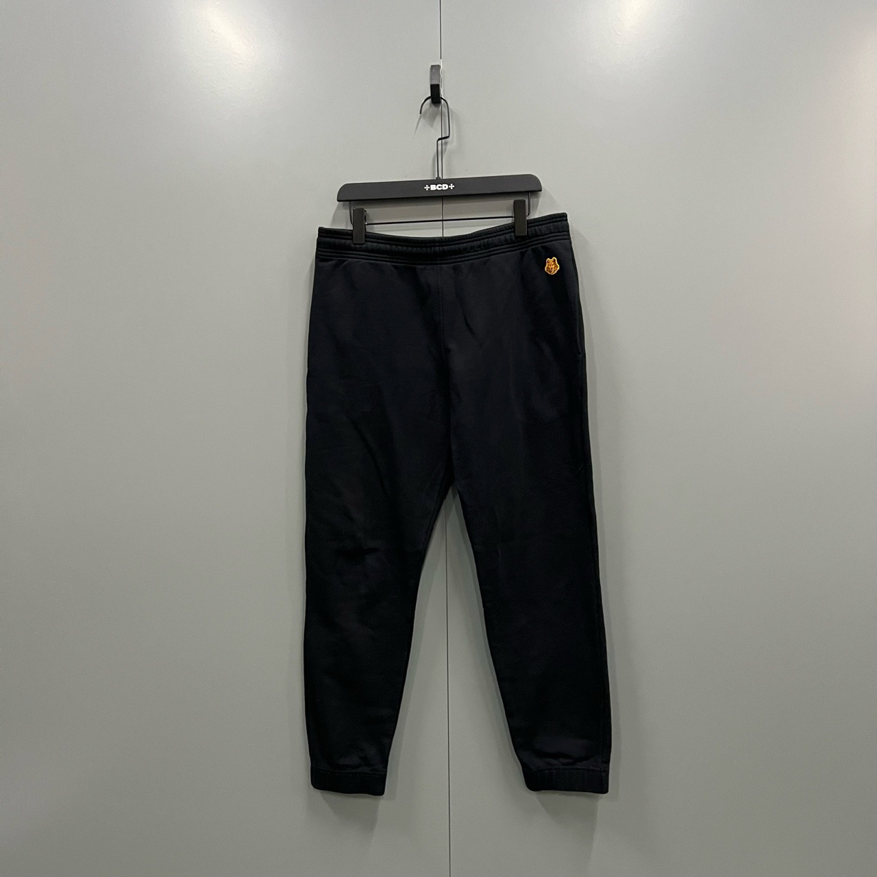 95新 KENZO/肯佐 （cc1）黑色虎头刺绣长裤 XL码/5000/bc014609