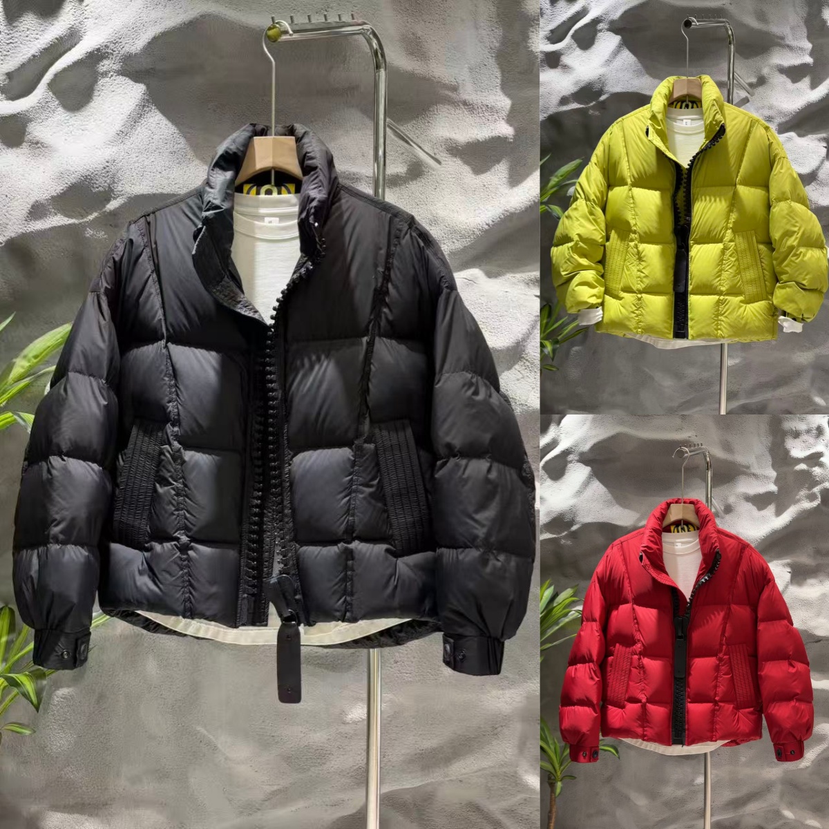 泡芙羽绒大拉链潮牌高克重加厚痞帅时尚外套