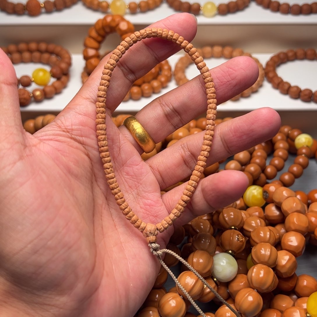 猴头核桃手串百香籽