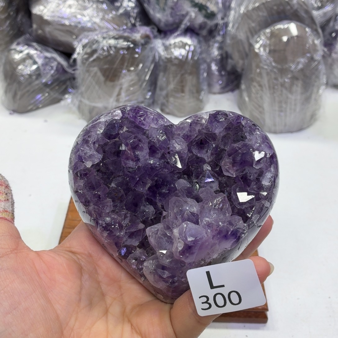 水晶未镶嵌摆件天然紫水晶