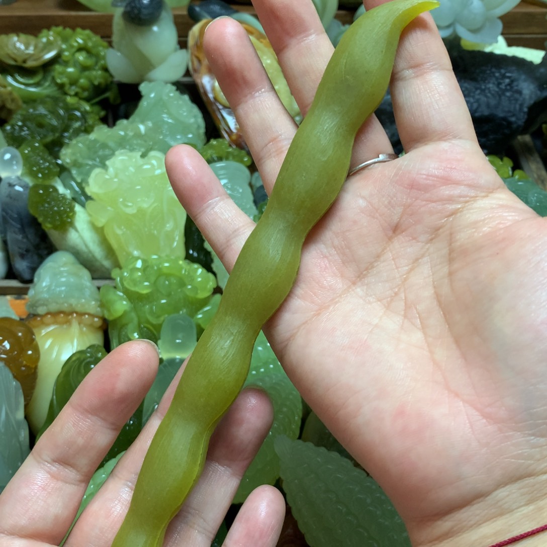 岫玉未镶嵌手把手把