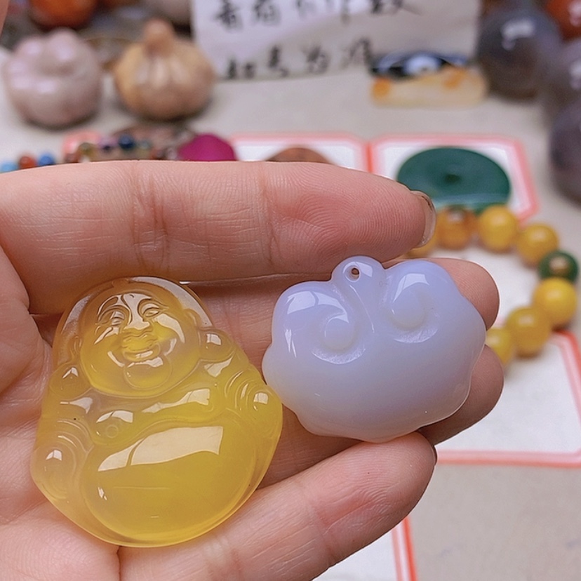 【闪购商品】未镶嵌玛瑙/玉髓珠宝半成品寻***贤