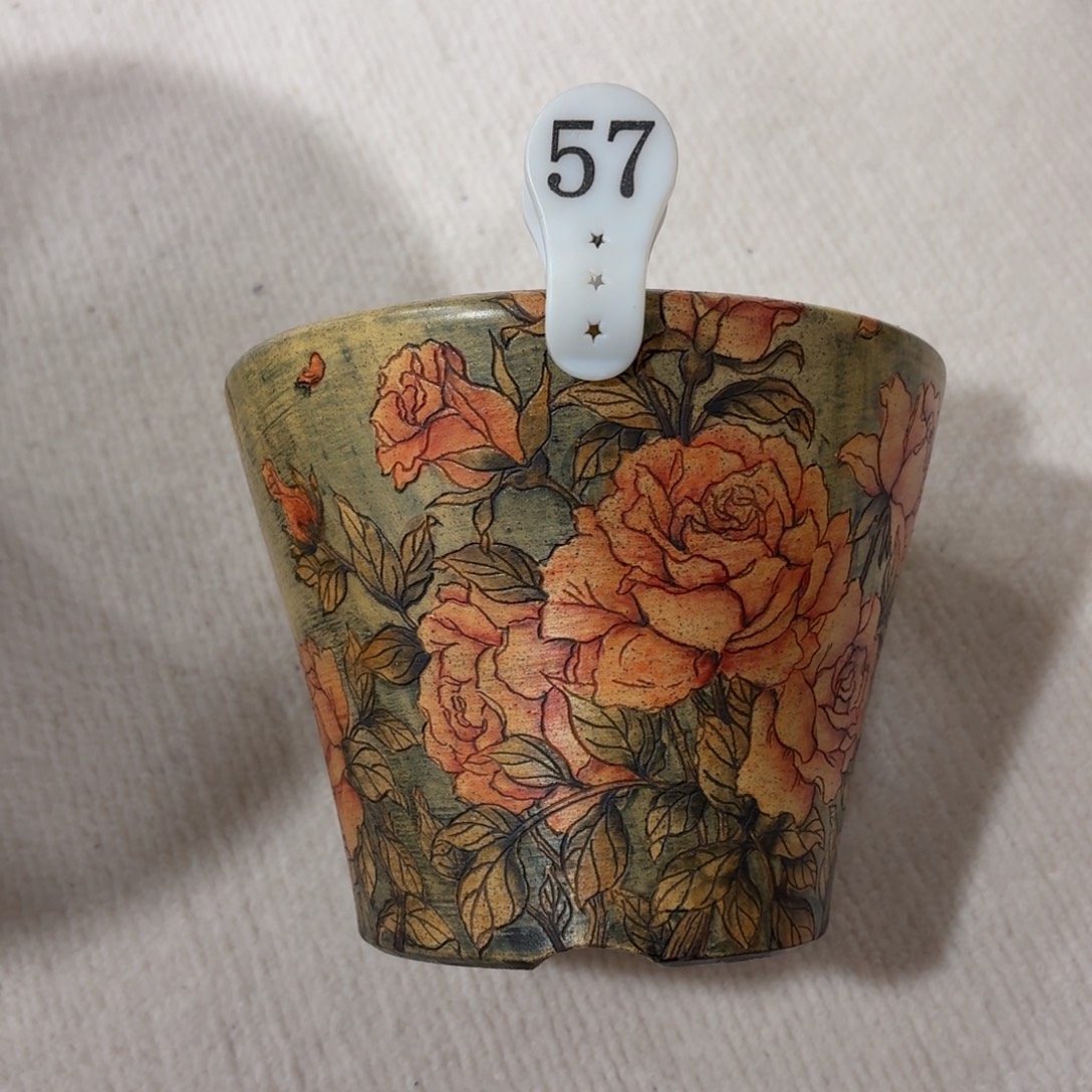 运***女紫砂花盆陶瓷多肉花盆精品