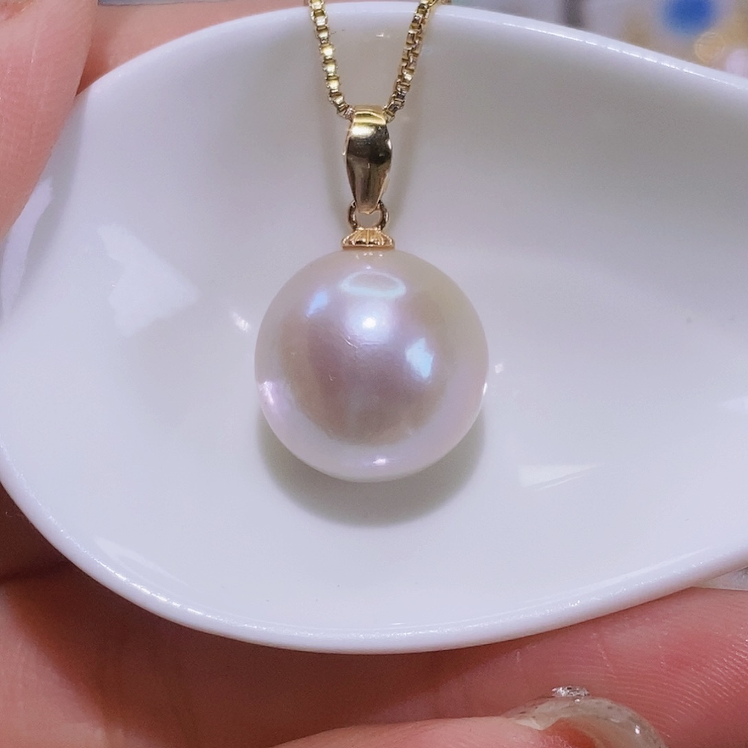 淡水珍珠颈饰银S925镶嵌