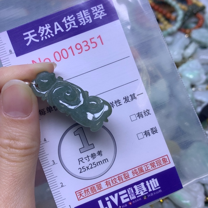 翡翠未镶嵌吊坠(不含链)