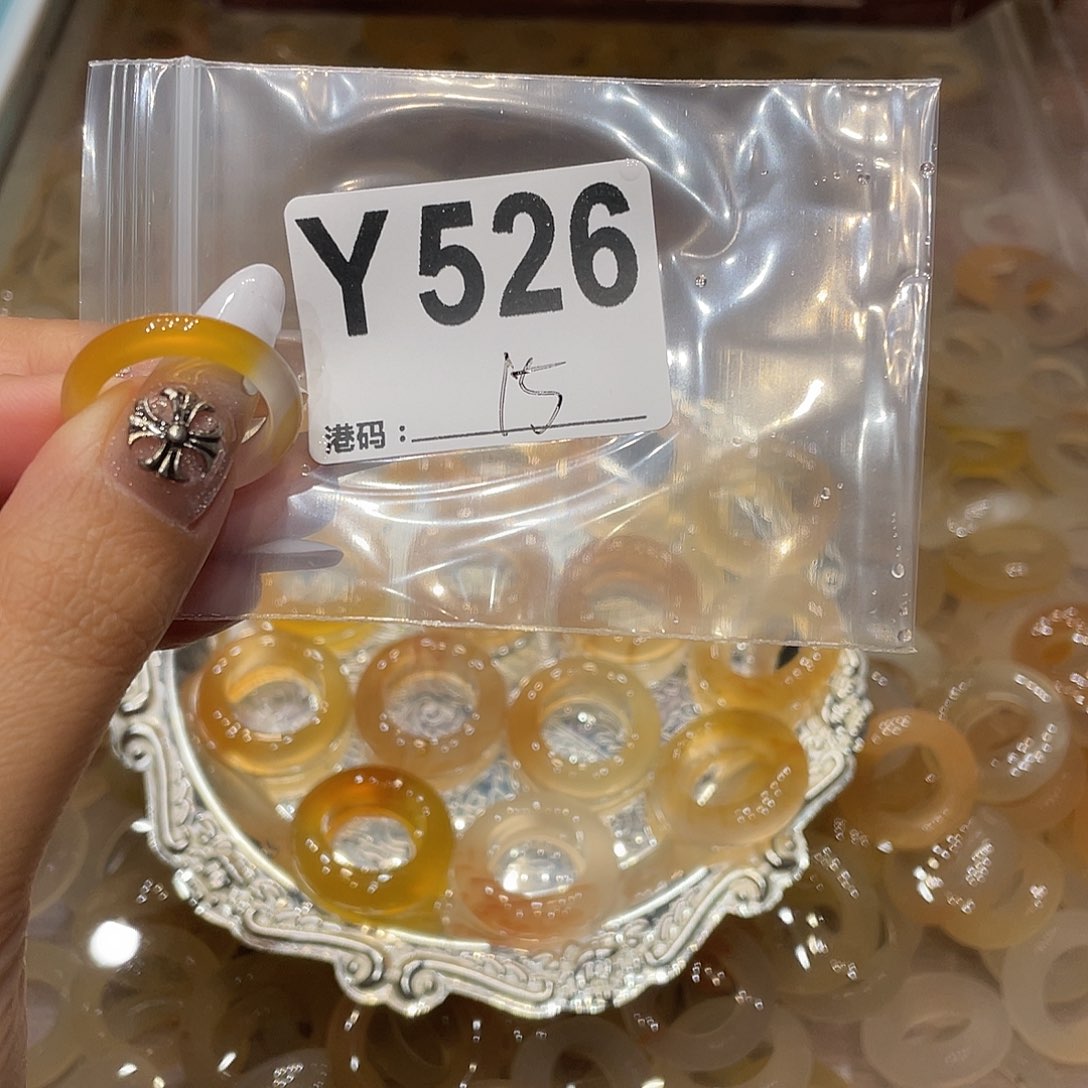 玛瑙/玉髓未镶嵌戒指526