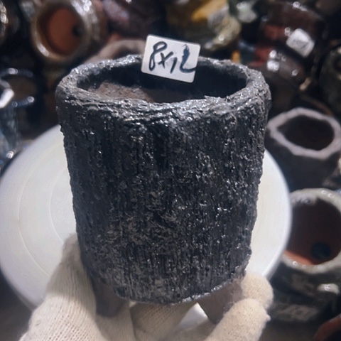 粗陶花盆手工花盆