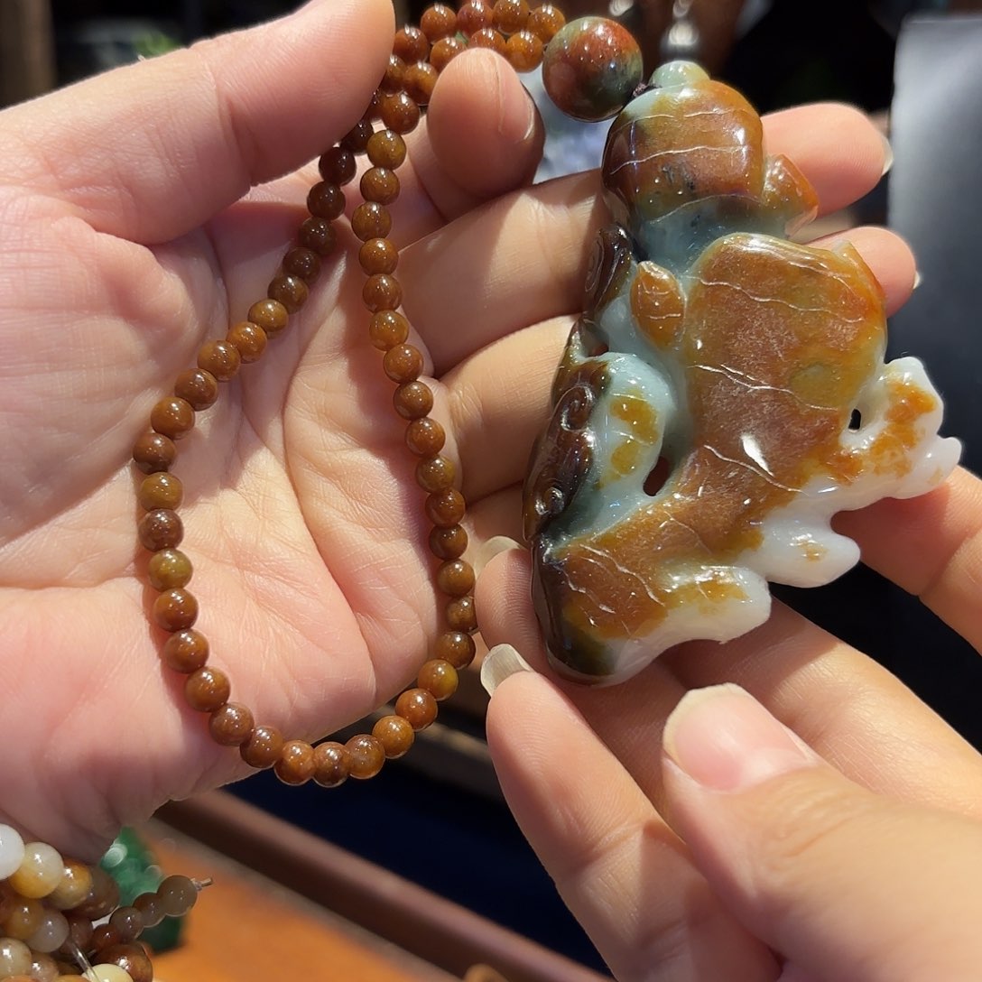 翡翠颈饰未镶嵌原创