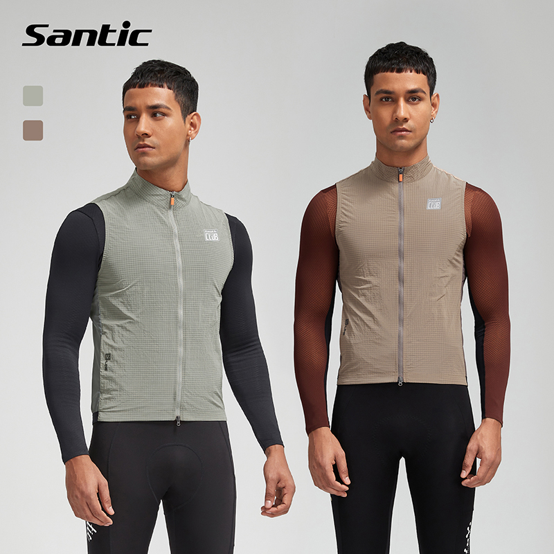 Santic/森地客春秋男女士公路自行车轻量化骑行服防风马甲 十方
