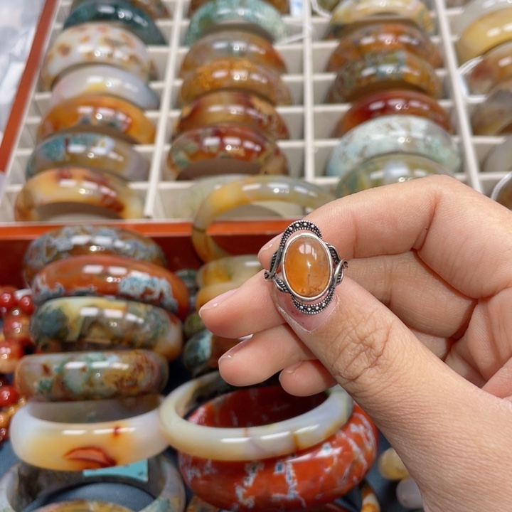 【闪购商品】玛瑙/玉髓戒指未镶嵌
