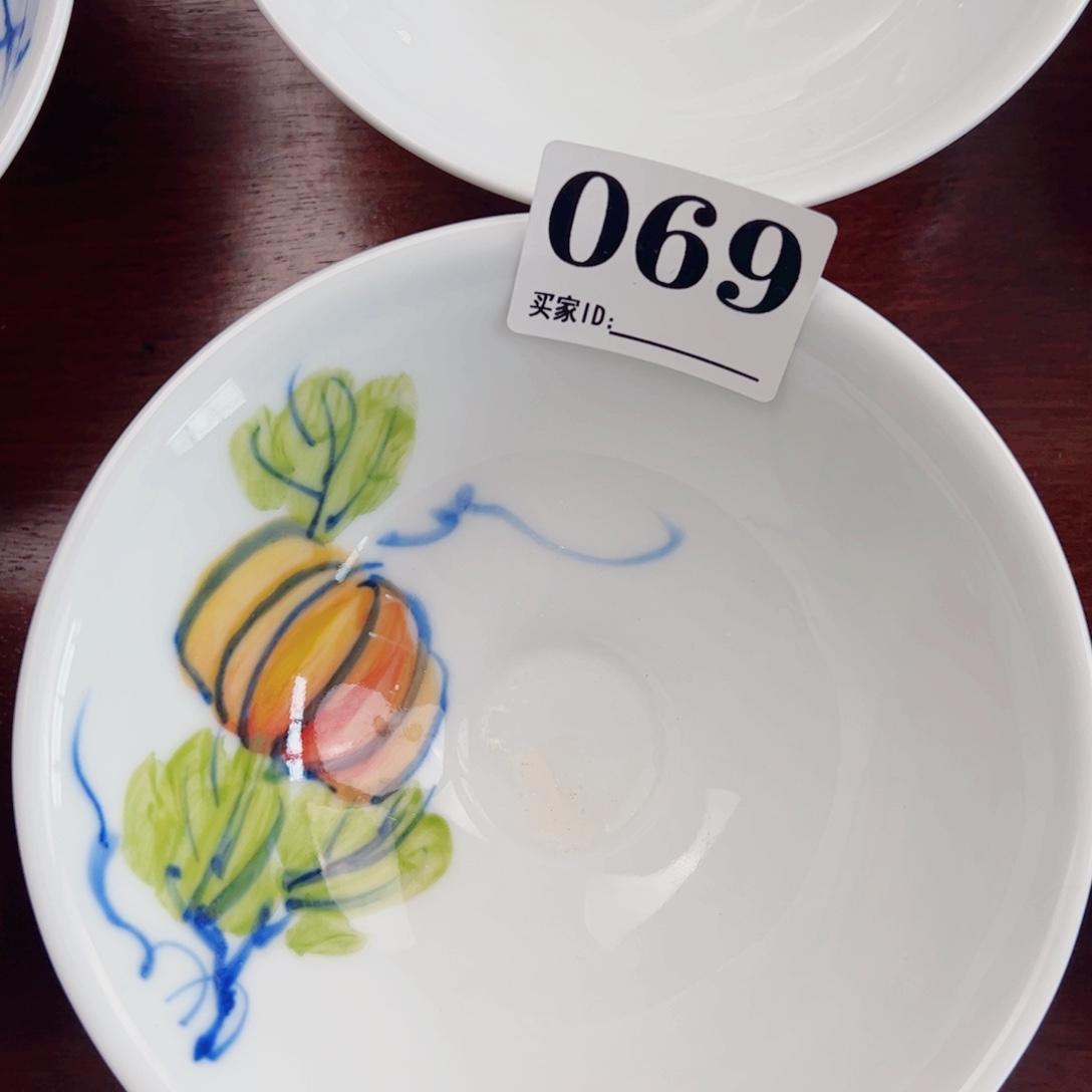 瓷片景德镇瓷器手工手绘制作