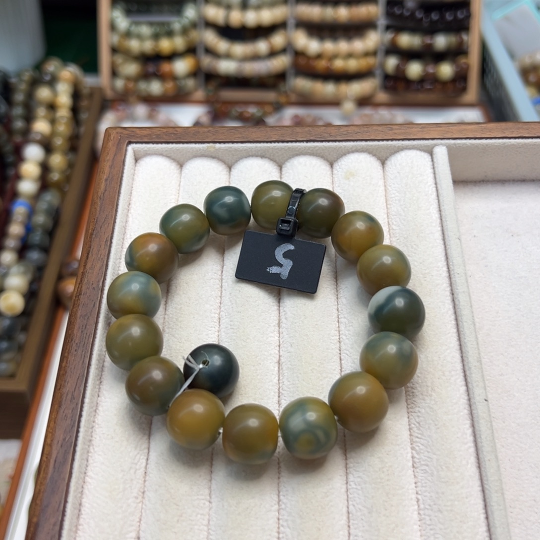 菩提根/象牙果手串卡15苹果干磨全品