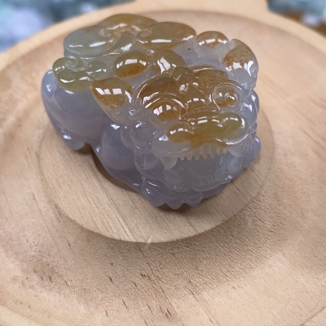 只***你翡翠未镶嵌颈饰如意貔貅吊坠