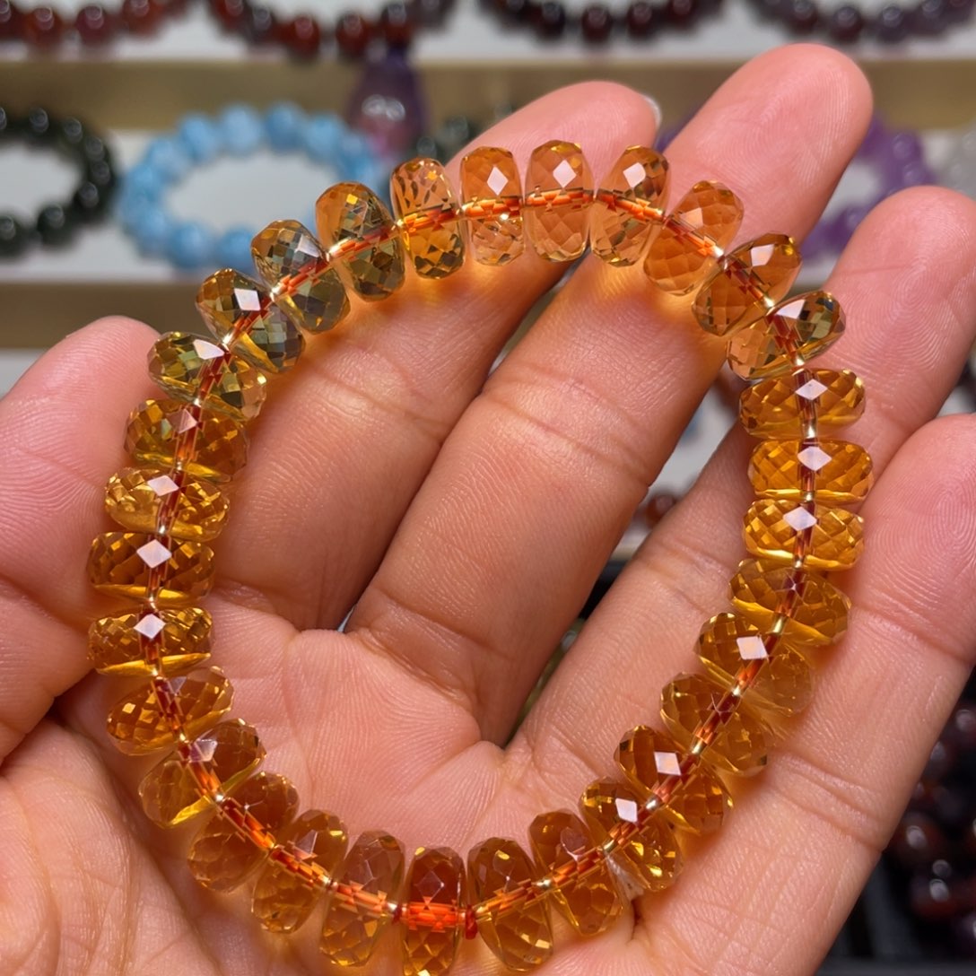 水晶手链未镶嵌巴西暴力黄