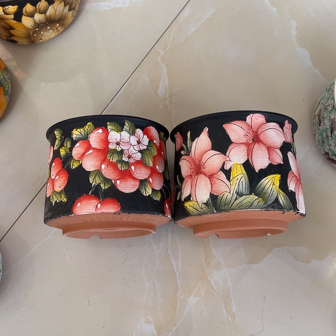 景德镇炫彩手绘口10.5高9