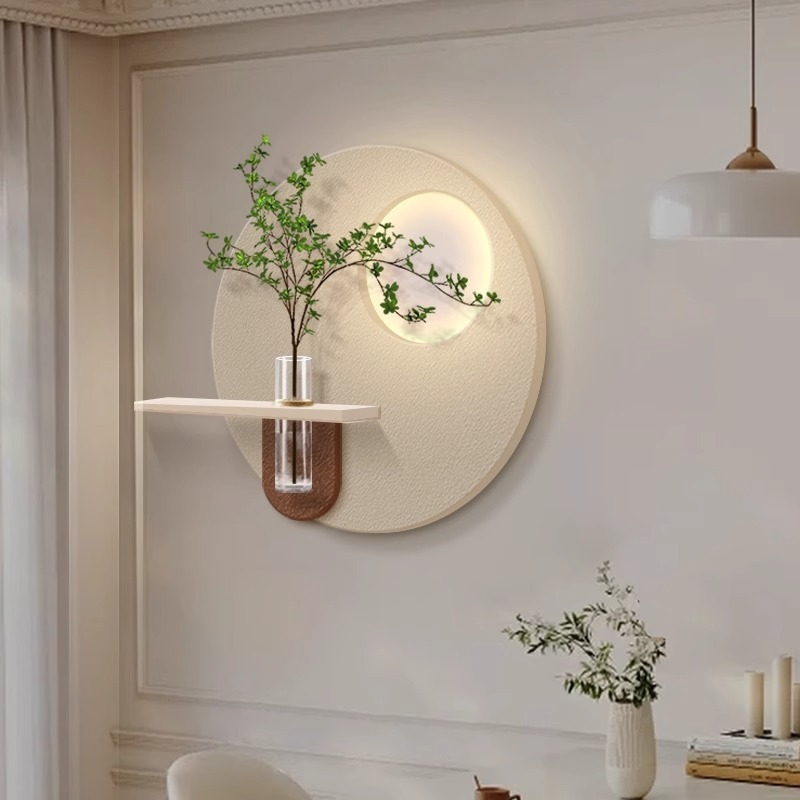 奶油风DIY餐厅装饰画水培绿植壁画2025新款高级感砂岩肌理感挂画