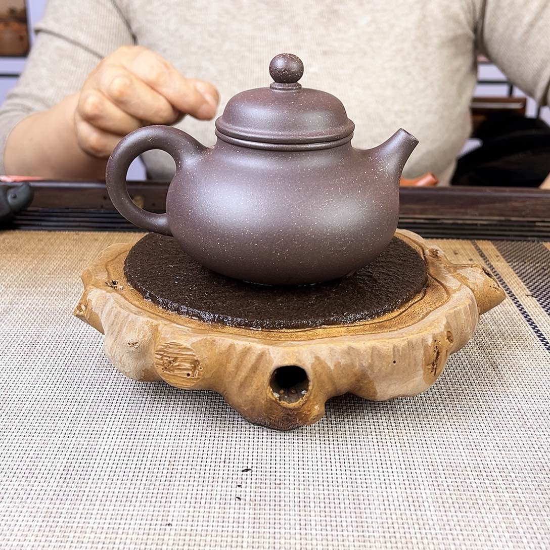 紫砂茶壶宜兴紫砂大水谭天青190c c