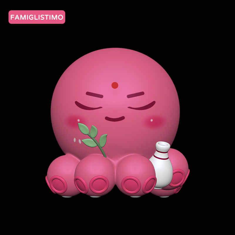 章鱼小桃潮玩手办放下系列静观