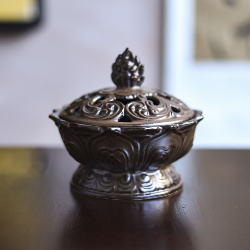 【小田甄陶】香炉（Q3245）