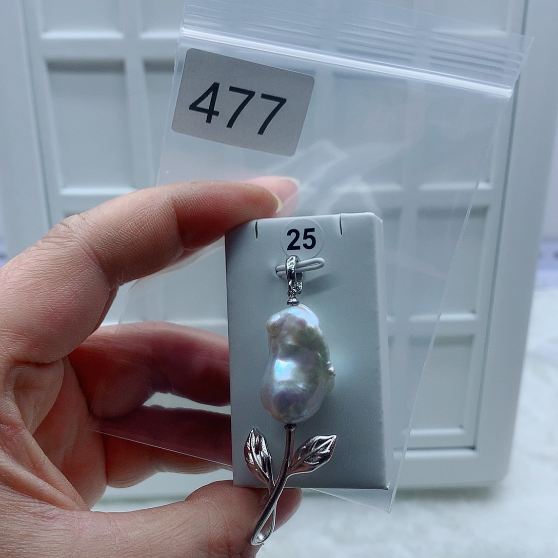 淡水珍珠吊坠(不含链)合金