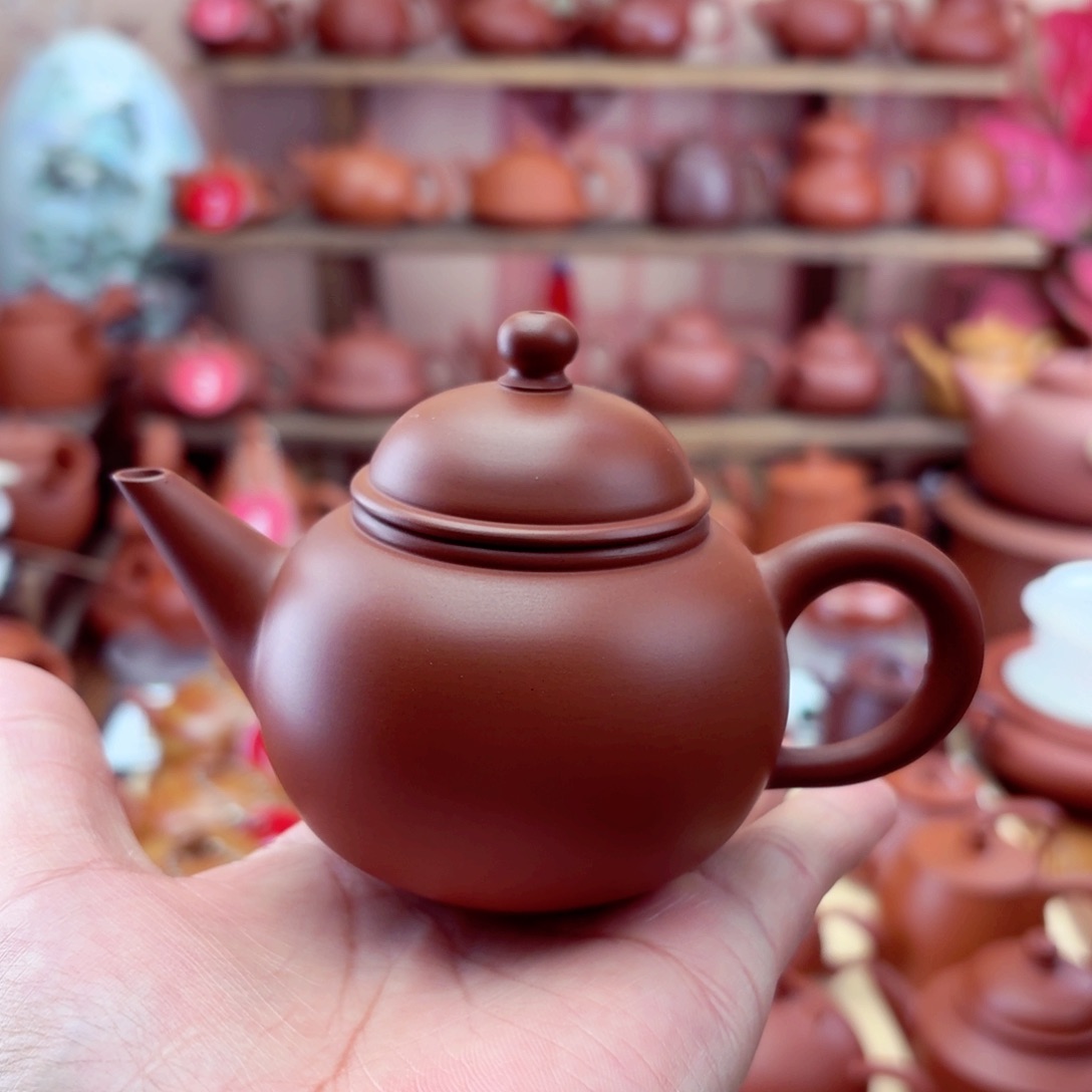 紫砂茶壶水平120 cc手拉