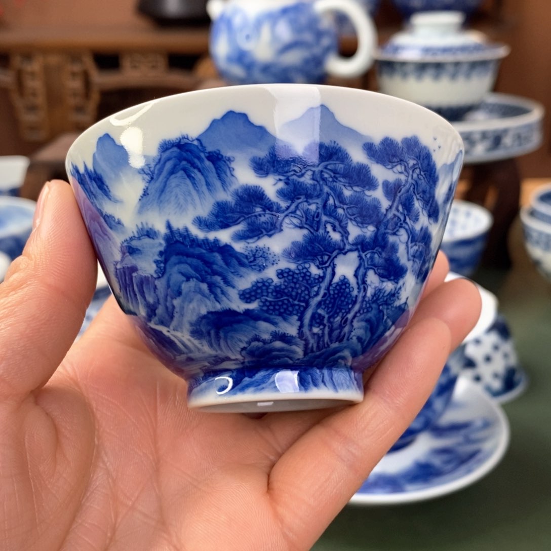 杯景德镇陶瓷手工手绘