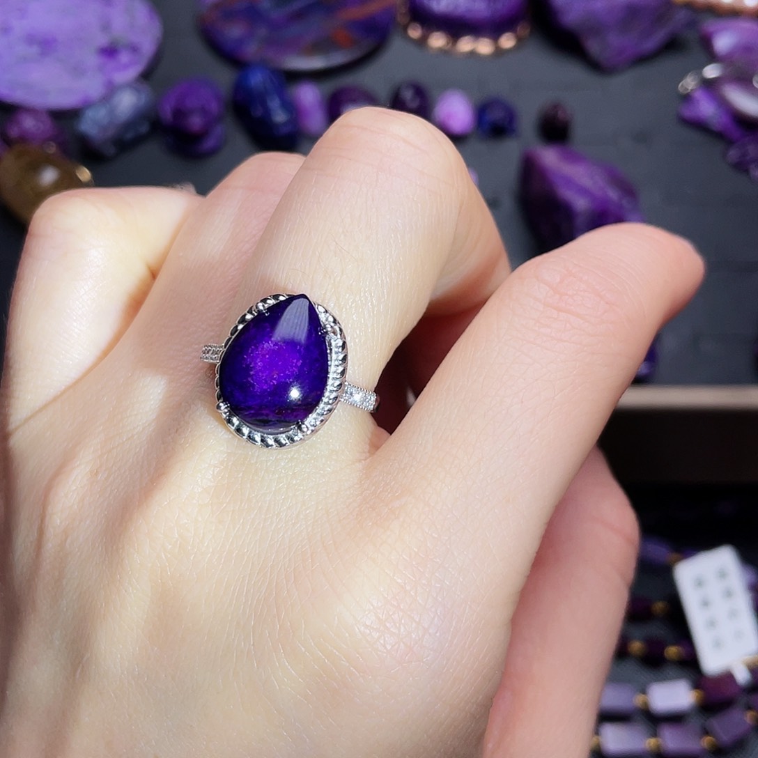 苏纪石（舒俱来）戒指银S925镶嵌