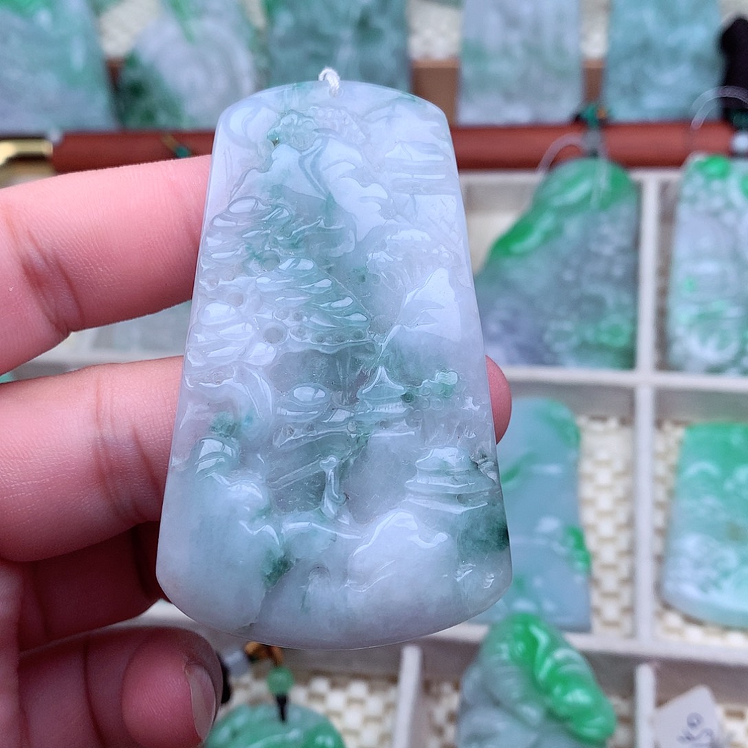 翡翠未镶嵌吊坠(不含链)