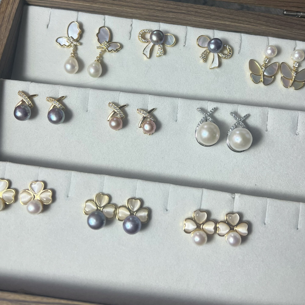 【对应价格付款1-100】天然珍珠可刮粉耳饰吊坠手链