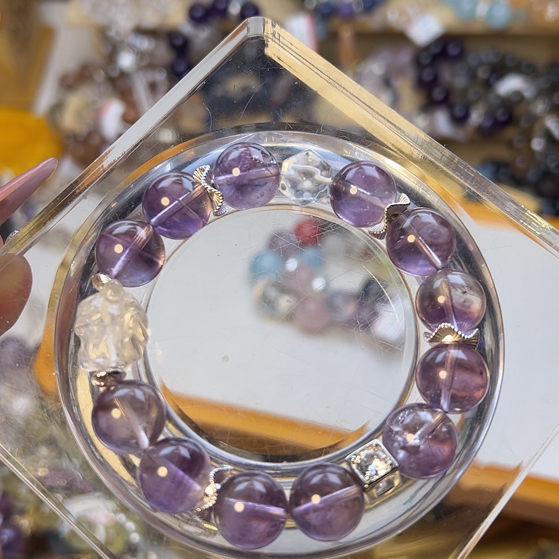 水晶手串合金水晶